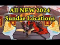 NEW all 6 Sundae Locations 2024! Solstice Event Sundaes Revealed! (Dragon Adventures, Roblox)