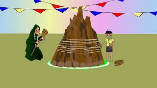Happy Holi 2024 |WhatsApp Holi status| Holi funny cartoon |video |animation |Holika dahan