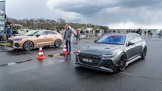 740 HP Audi RS6-R Avant (1 of 125) vs. Mercedes AMG GT vs. Audi RSQ3 | Dragrace