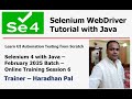 Mastering Selenium 4 with Java: Java Collection Frameworks & Multithreading - Feb2025 Batch -S#6