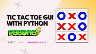 Tic Tac Toe Game with Python | Simple GUI Tic Tac Toe | Part 2 | Game dev with PYGAME |Crazy Coders
