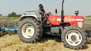 Swaraj 963 4x4 demo on 3 reversible plow sarba Singh sangria