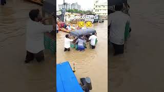 విజయవాడ అల్లకల్లోలం.. 😭😭#floods #vijayawada #trendingshorts #ytshorts