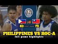 SGA PHILIPPINES vs ROC-A FULL GAME HIGHLIGHTS | JONES CUP CHAMPIONSHIP