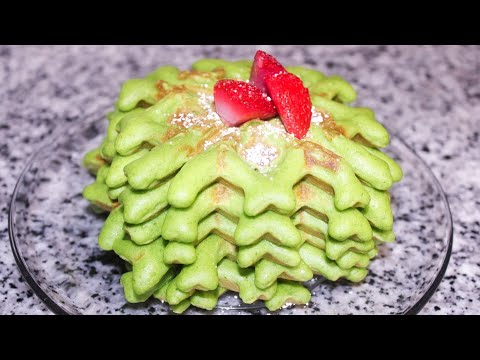 Green waffles recipe