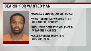 Man wanted in Laurens Co. for domestic violence charges