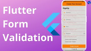 8-Flutter Form Validation | Flutter TextField Validation | Flutter TextFormField