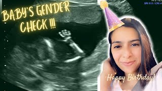 First Peek Ultrasound | Baby Gender Check On My B-Day |