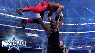Omos tosses Bobby Lashley like a ragdoll: WrestleMania 38 (WWE Network Exclusive)