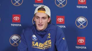 Tage Thompson Postgame Interview vs New Jersey Devils (12/29/2021)