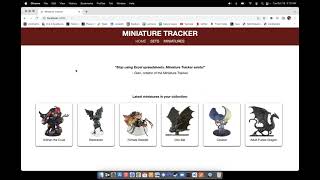 Miniature Tracker Flatiron Phase 3 Project (React + Ruby/Sinatra)