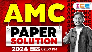 AMC Paper Solution - 2024 LIVE 2:30 PM - AMC Junior Clerk Paper Solution