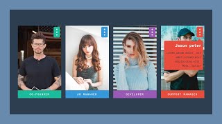 How to create the Our Team Section Using HTML CSS and Javascript - Our Team Page