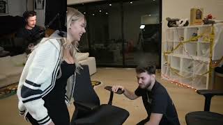 Aircool reacts to adin sniffs corinna's chair | Epic Twitch