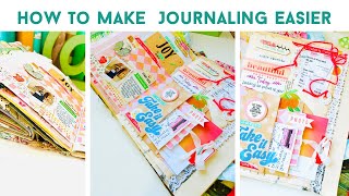 HOW TO MAKE JOURNALING EASIER | New To Journaling | Need Inspiration ? | Weekly Junk Journal