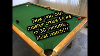 Mastering cross kicks in 30 minutes with this drill. This pool lesson helps you aim and shot them.