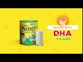 New NIDO THREE Plus. With DHA for Brain Development