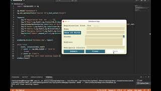 How to develop a database using python - Reset entry/input fields #pysimplegui #python - #4