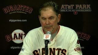 ARI@SF: Bochy on losing seven in a row, Bumgarner