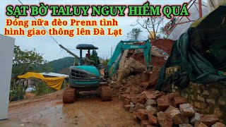 NGUY HIỂM SẠT LỞ BỜ TA LUY, ĐƯỜNG LÊN ĐÀ LẠT MÙA NÀY KHÁ GIAN NAN