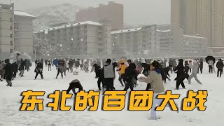 盘点东北人打雪仗名场面，打雪仗带医保卡，场面堪比世界大战