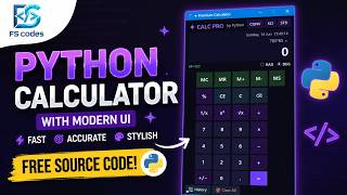🔥 Python Premium Calculator with Modern UI | Full Project Tutorial + Source Code