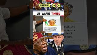 UN Released TINUBU’s Report! !