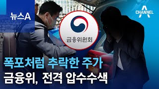 폭포처럼 추락한 주가…금융위, 컨설팅사 전격 압수수색 | 뉴스A