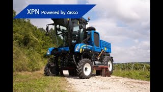 XPN concept powered by Zasso on New Holland traddle tractors - For electric weeding of narrow vines