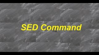 How To Use The Sed Command In Linux With Examples