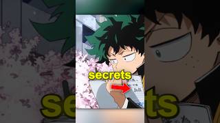 3 Secrets in Deku's notebook #mha