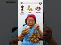 The old lady ate a giant longan fruit #fruit #food #mukbang #satisfying #funny #อร่อย