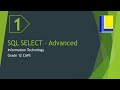 SQL Advanced - SELECT queries (part 1)