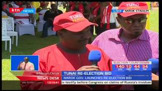 Narok Governor Samuel Tunai has launched his re-election bid to vie on a Jubilee ticket