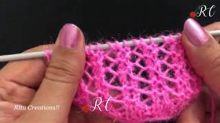 Shawl / Muffer Design no #147 (शाल और मफलर के लिए डिज़ाइन) | Knitting Hindi |