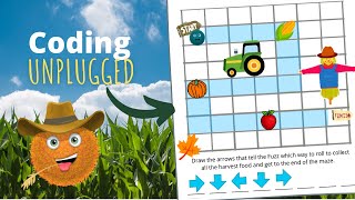Fuzzy Fall Harvest | Unplugged Coding Activity | Kodable