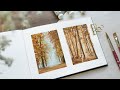 Autumn Forest Painting Tutorial | STEP BY STEP Gouache Landscape