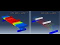 4 point bending for RC T-beam using #tensile and compressive #damage #abaqus