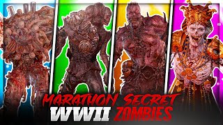 👟 MARATHON ZOMBIES : TOUS LES SECRETS de WWII ! (Reich, Rivage, Trône, Chemin, Aube)