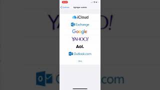 Como agregar otra cuenta de correo electrónico/mail en Iphone x