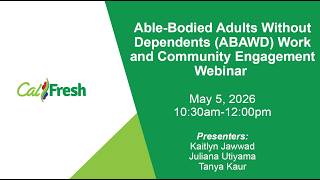 ABAWD 101 Webinar