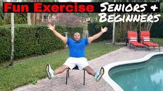 Exercise for SENIORS & BEGINNERS: Quarantined? 30 min fitness workout at home Core, Cardio, Strength