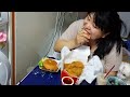 복부인 안끊기고 초고화질이에용♡~롯데리아 치킨 아재더블버거 치즈스틱 먹방 mukbang