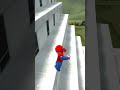 lego spiderman ragdoll fall physics