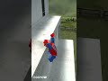 lego spiderman ragdoll fall physics