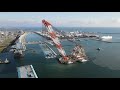 4k 寄神建設 起重機船 海翔 part2 dji mavic air2 空撮 ドローン＃四国横断自動車道＃寄神建設