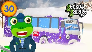 Bobby the Bus is STUCK | Gecko's Garage | Trucks For Kids | Educational Videos For Toddlers