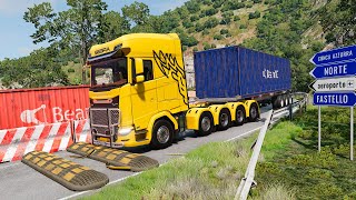 Trucks vs Speed Bumps – BeamNG.Drive