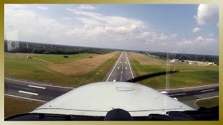 Tiefanflug (Low Approach) auf Runway 33 am Hamburger Flughafen mit einer Cessna 172