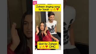 OMG🥺🔥Zaheen (Saad Qureshi) Singing Song For Sara (Hira Khan) - The Popular On Screen Couple 🎉🔥